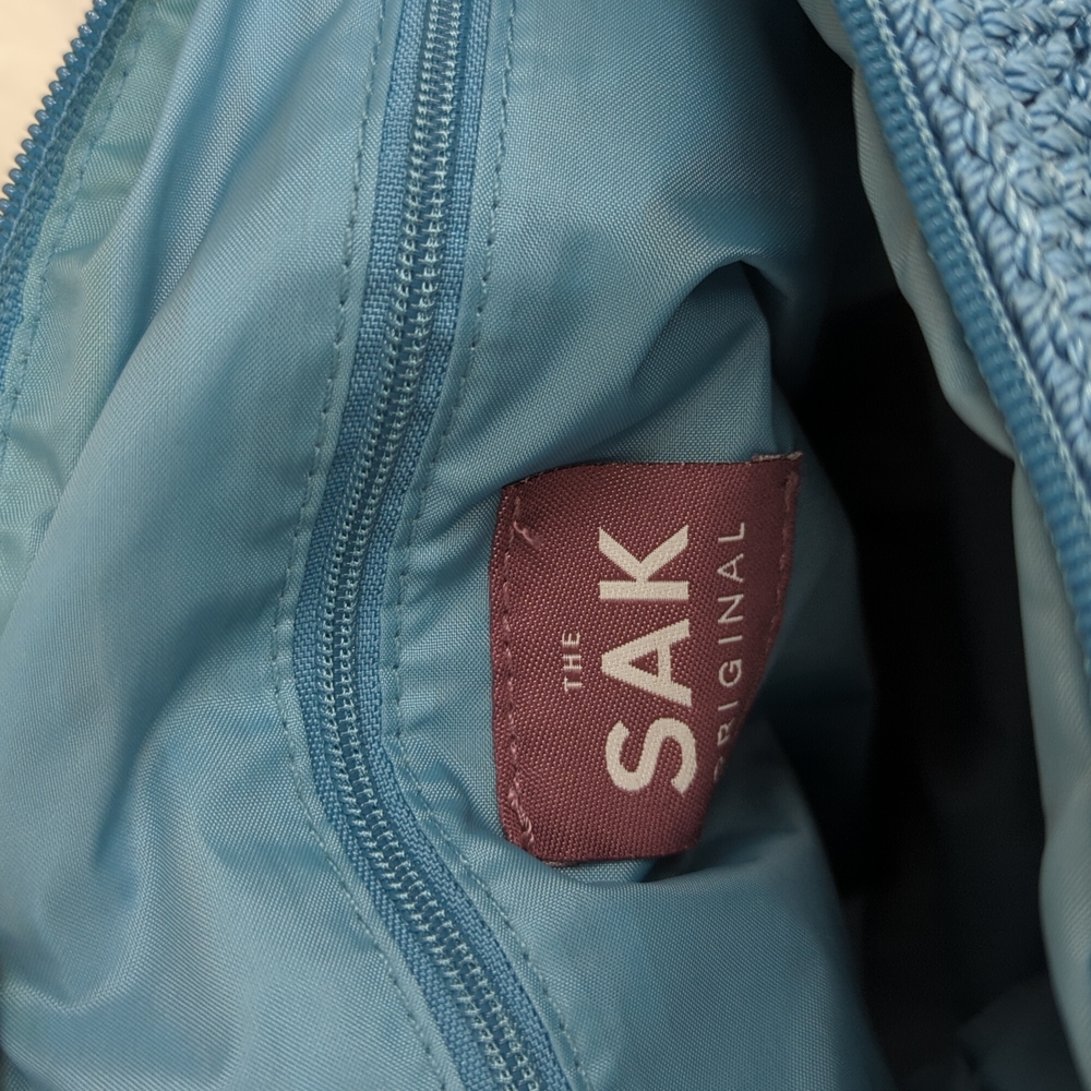 The Sak Blue Crochet Shoulder Bag - Picture 9 of 12